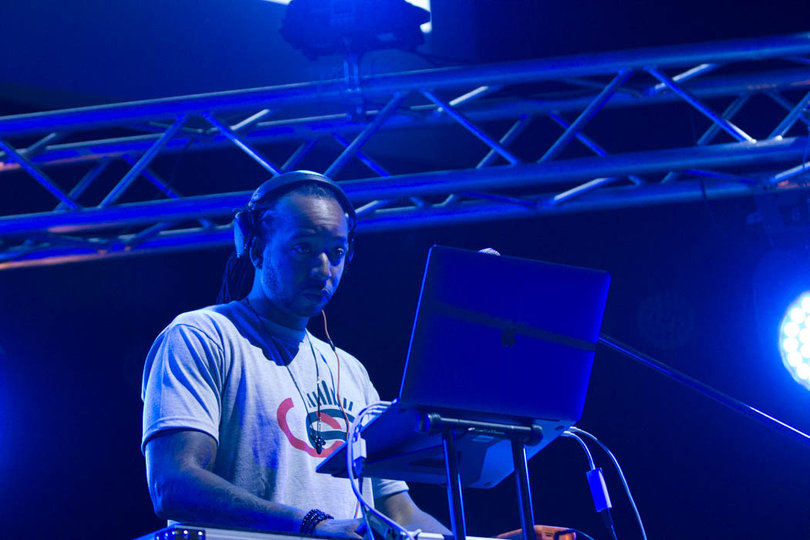 DJ Maestro spun tracks in the 2013 men's basketball game, becoming a campus legend of sorts.