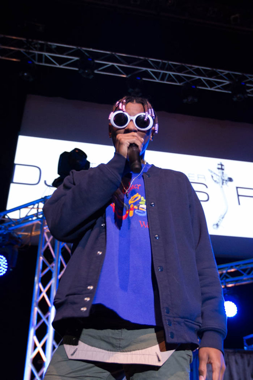 A local rapper, the highlight of Phil the Artist's performance was "Take Off," which he wrote and produced himself.