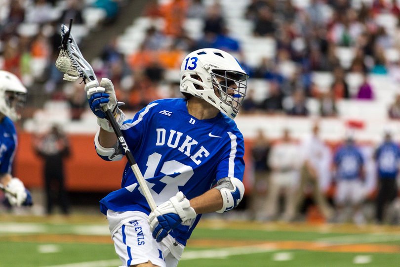DU's Sean Cerrone runs down the field. 