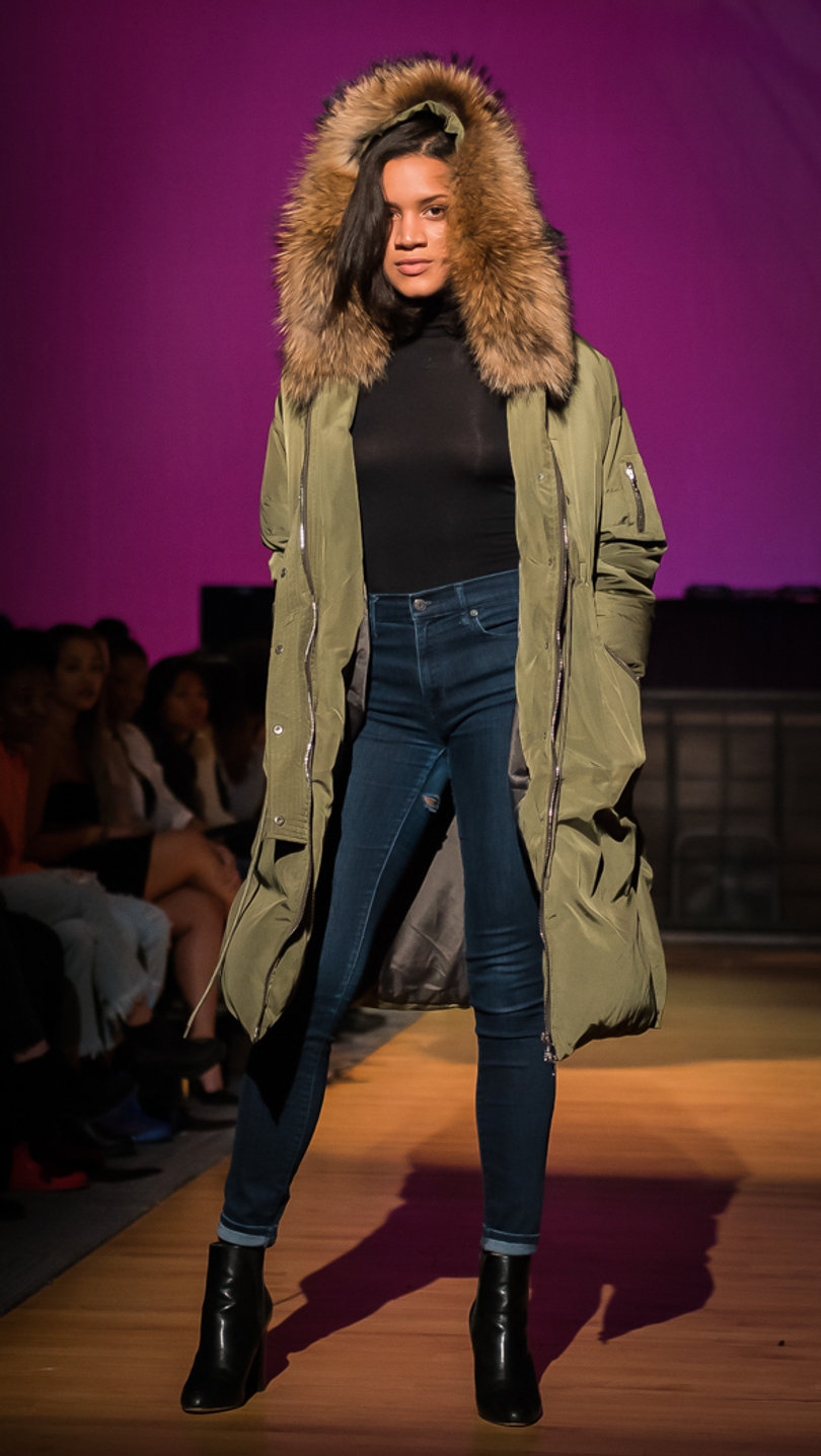 Statement fur coats were a featured item during the show.