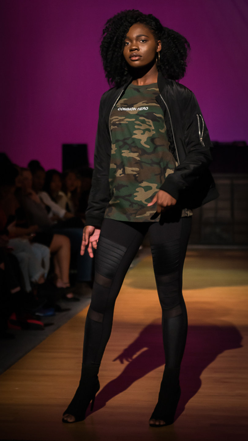 A video montage introduced the audience to the Fashion Conscience show.