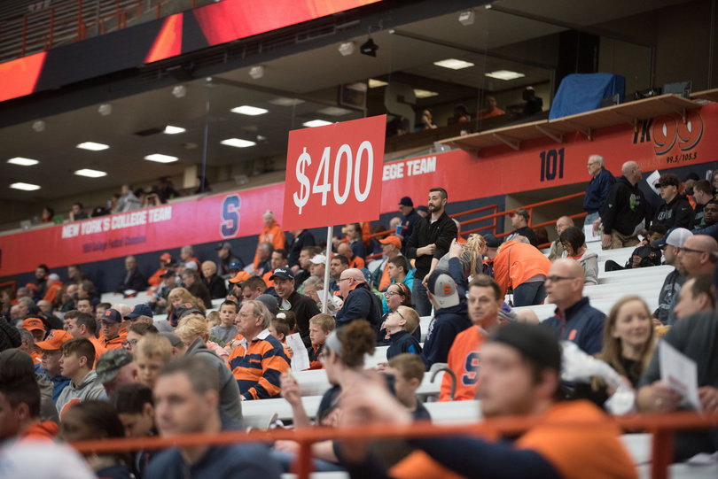 Fans had a chance to purchase available season tickets on Saturday, with the pricing listed in each section. 