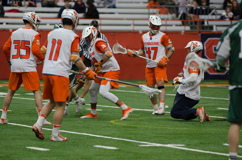 Desko praised Syracuse's team defense for outlasting Binghamton's strategy for long possessions. 