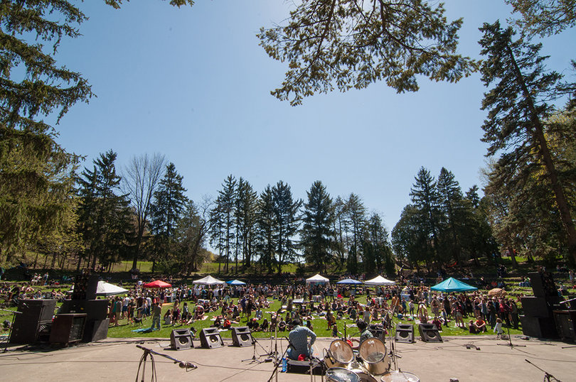 Earthfest is a sustainability-themed music and arts festival celebrating Earth Day.