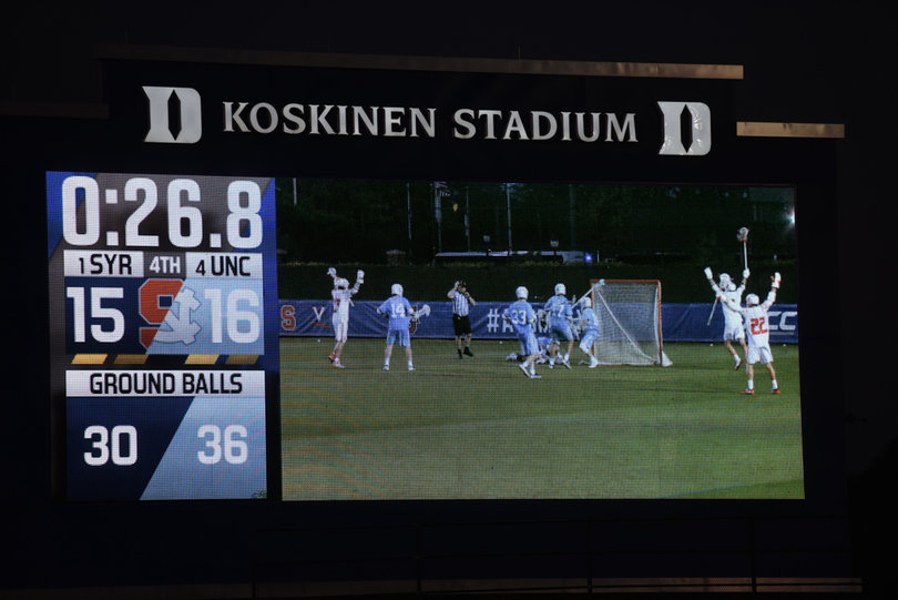 A Syracuse goal cut the lead to one with 26.8 seconds left.