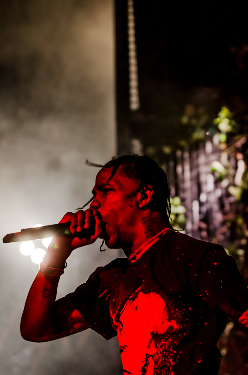 Travis Scott's top three songs are "goosebumps," "pick up the phone," and "beibs in the trap."