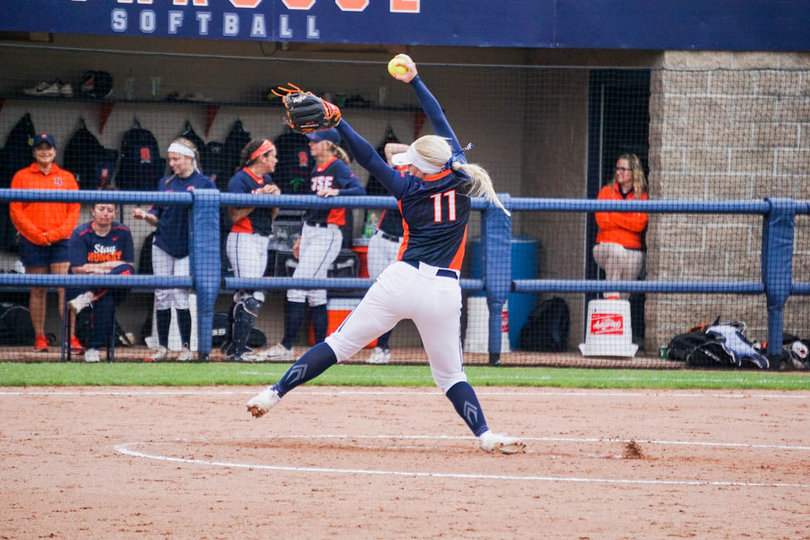 Sydney O'Hara entered in relief and picked up the win after 1 and 1/3 scoreless innings.