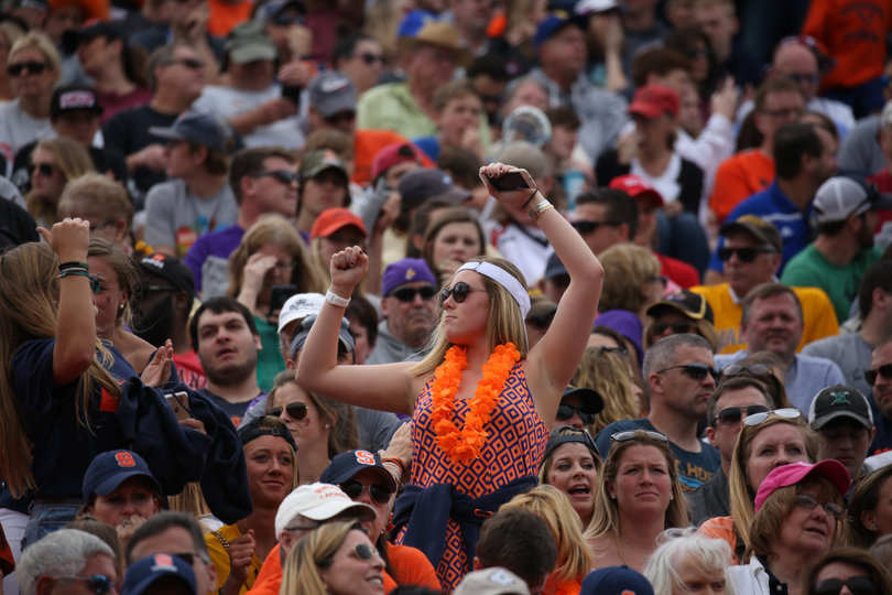 Syracuse fans came in full force to Delaware Stadium on a 54-degree Sunday afternoon. 