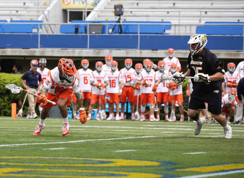 Senior midfielder Sergio Salcido scored only one goal in his final game at SU. 