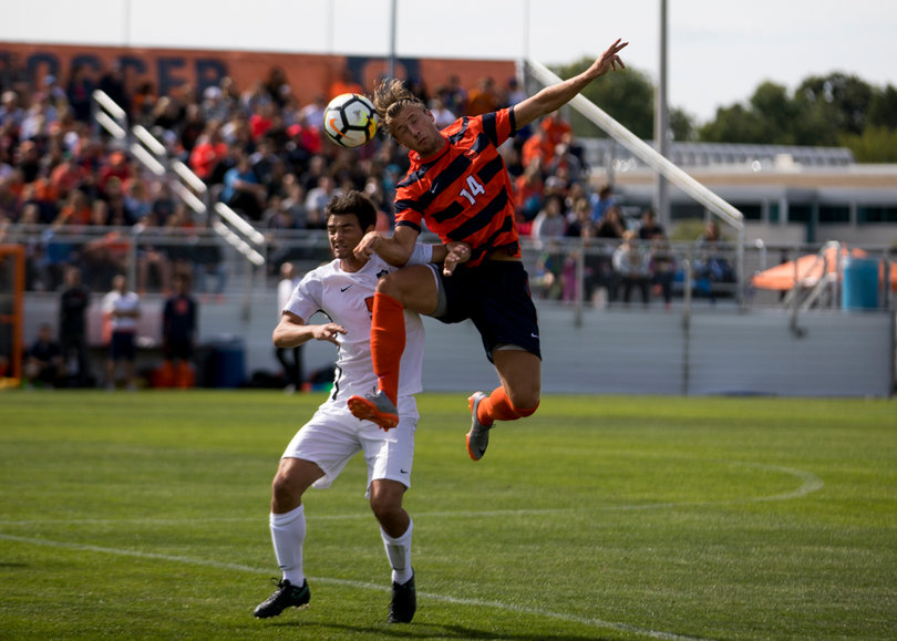 Johannes Pieles, a sophomore, had one shot and assisted on SU's lone goal in the contest. 