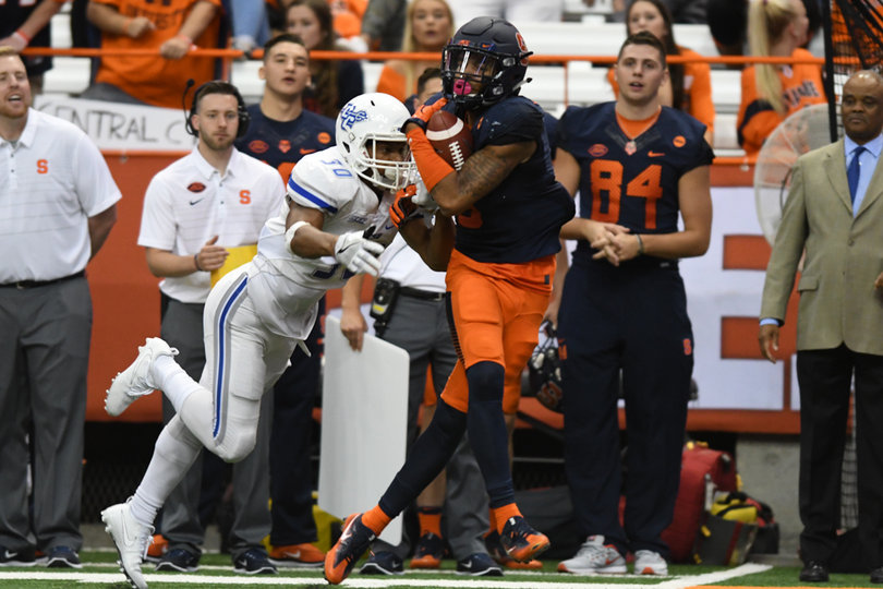 SU had 431 receiving yards and three touchdowns. 