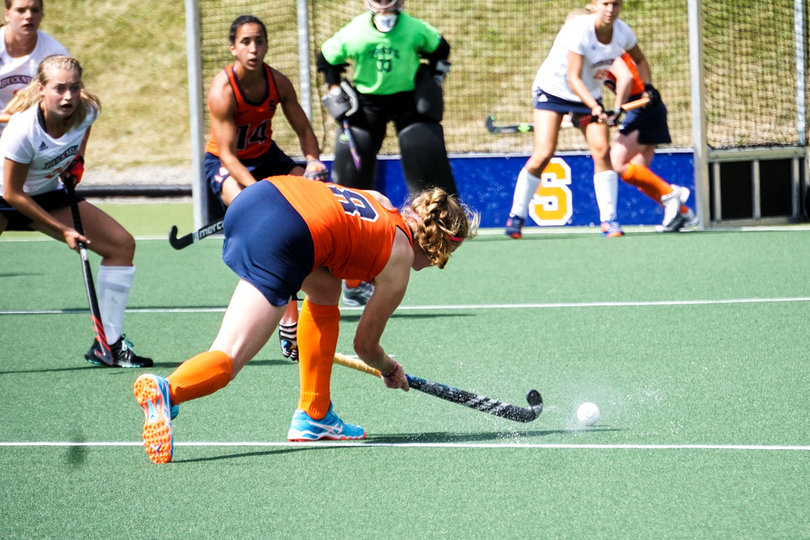 Five different players scored for Syracuse on Saturday — Jennifer Bleakney, Carolin Hoffmann, Laura Hurff, Emma Tufts and Caroline Cady. 