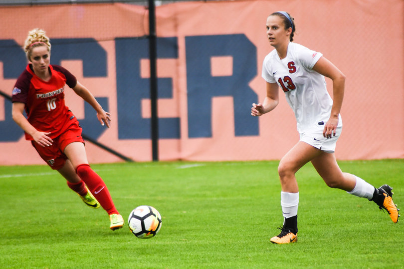 SU pushes the ball ahead, which Wheddon said led to offensive success. 