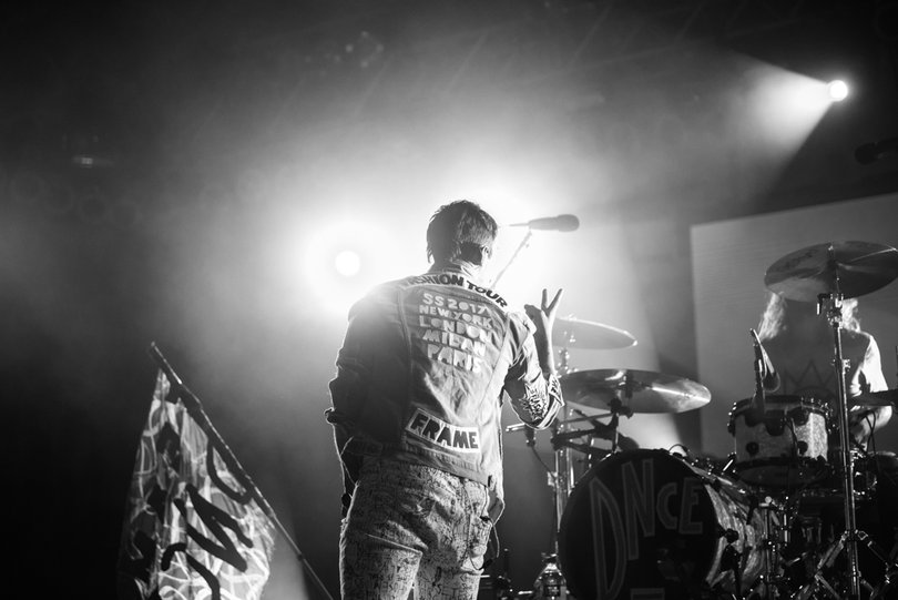 The song "Kissing Strangers" was recorded in April 2017.