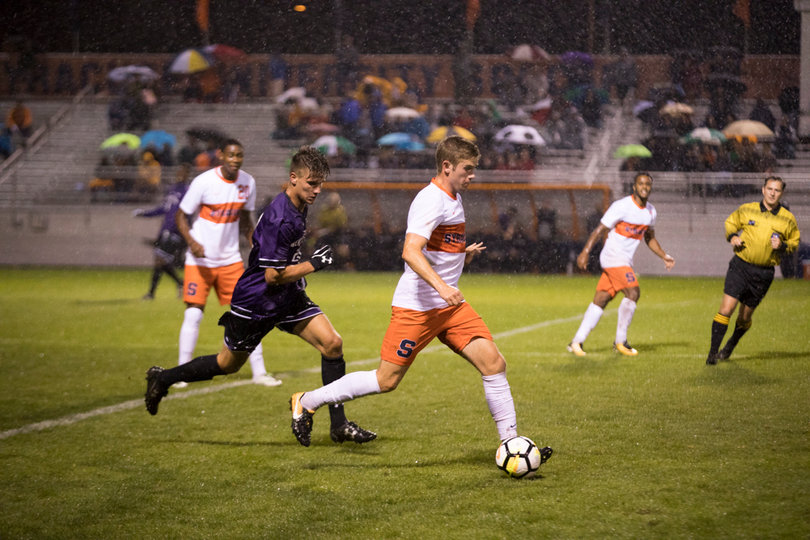 Sophomore defender John-Austin Ricks works with the ball. 