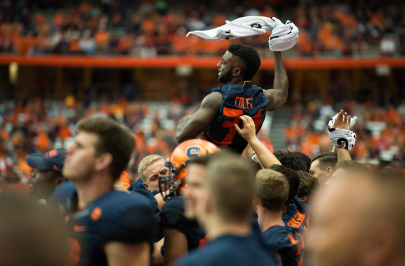 Under 30,000 fans were at the Dome Saturday to watch SU get upset by its former head coach. 