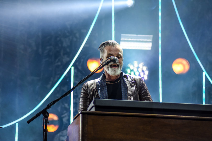 Charlie Gillingham is the pianist and accordion player who wowed the crowd during "Omaha."