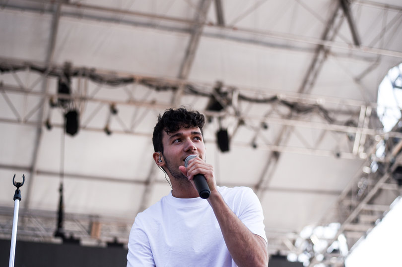 Zucker performed on the concert's main stage at Skytop Field.