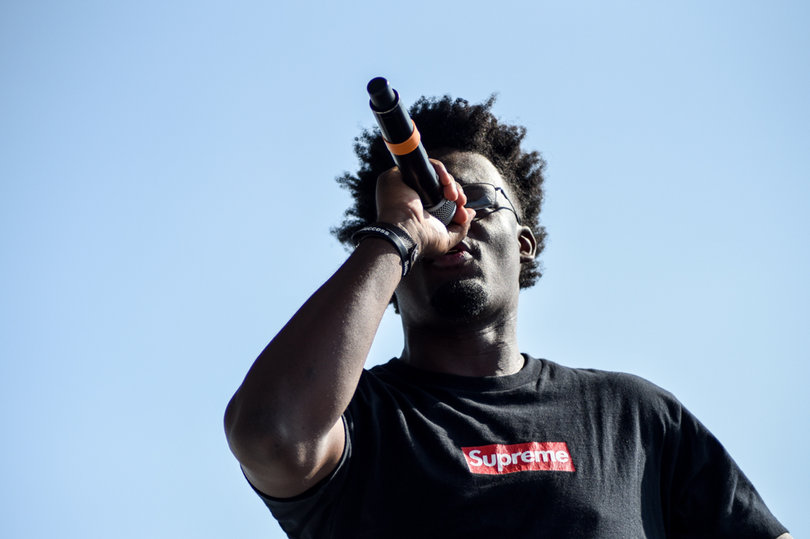 Halfway through his performance, Ugly God dedicated a few minutes to express his love for Pokemon, listing some of his favorites.