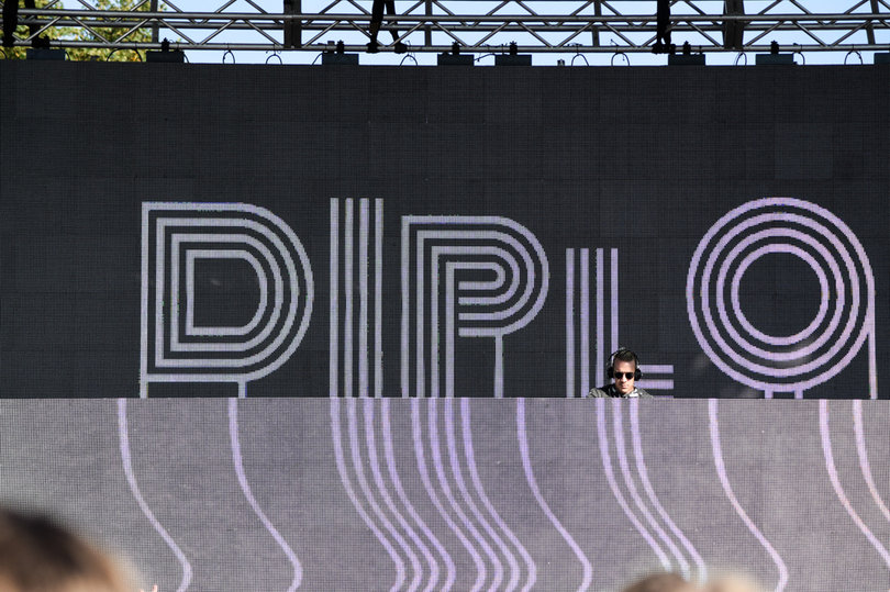 The Juice Jam headliner, Diplo, opened with a remix of “m.A.A.D. City” by Kendrick Lamar.