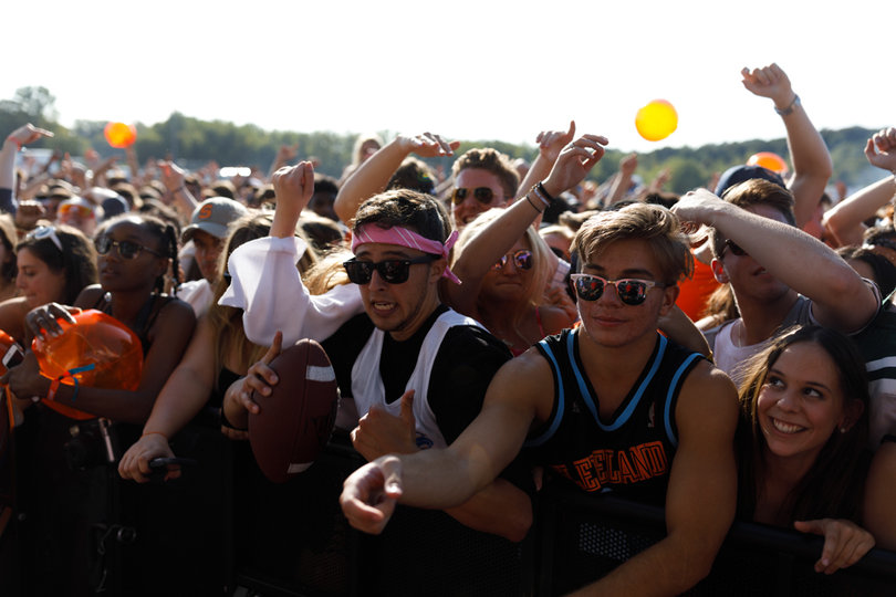 Diplo's performance included crowd surfers, confetti, strobe lights and a heavy bass.