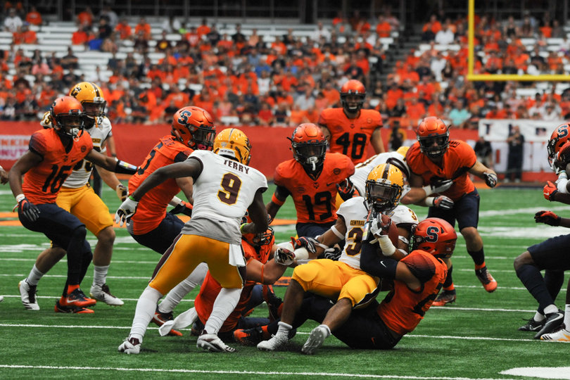 Syracuse totaled five tackles for a loss against the Chippewas. 