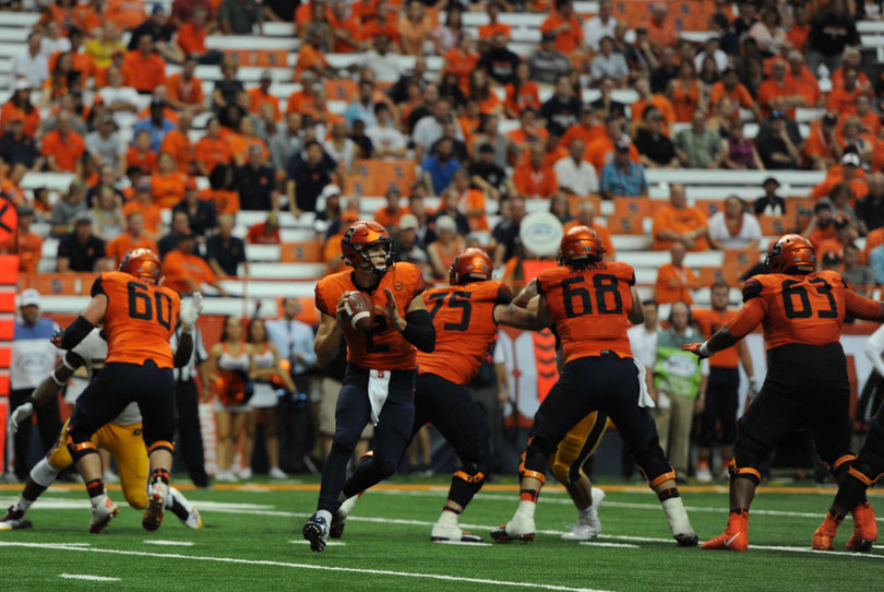 Dungey finished 19-of-35 for 279 yards and two touchdown passes. The first went 18 yards to Dontae Strickland and the second, six yards to Ravian Pierce.