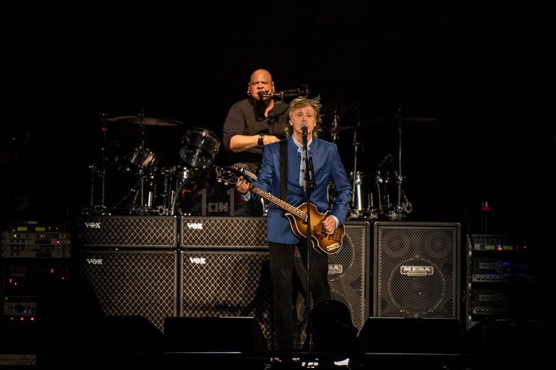 McCartney played a few songs from “Sgt. Pepper’s Lonely Hearts Club Band,” including “A Day in the Life,” the title track and mid-album deep track “Being for the Benefit of Mr. Kite!” The album celebrated its 50th anniversary this year.