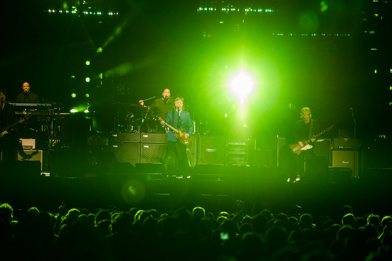 McCartney played bass in The Beatles from 1960-69, and is responsible for some of the band’s greatest hits, including “Can’t Buy Me Love,” “Blackbird,” “Hey Jude” and “Let It Be,” all of which he played live Saturday.