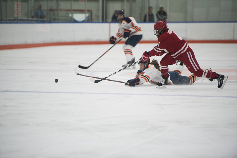 Wisconsin's sticks seemed all over the ice on Friday night as Syracuse looked slightly overwhelmed by the Badgers speed. 