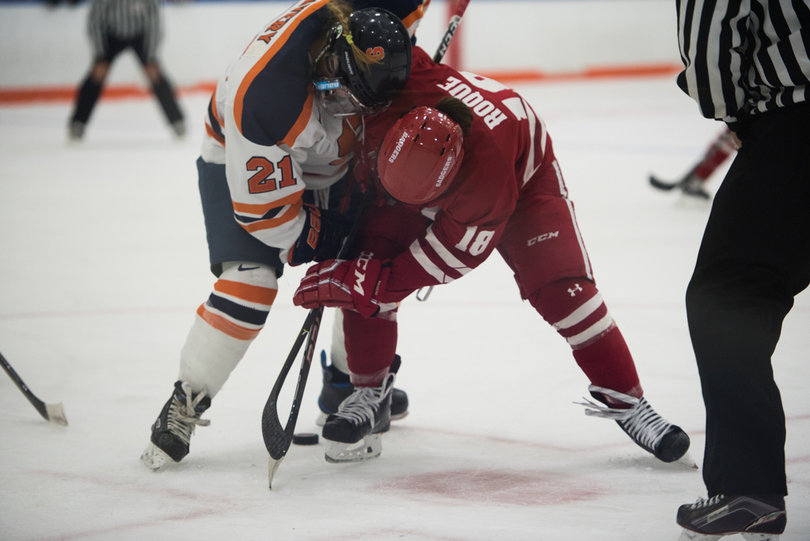 Syracuse held its own on faceoffs by winning 31-of-59. 