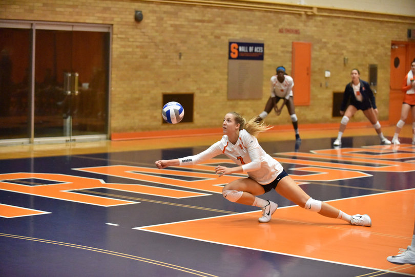 Saada recorded seven digs. 