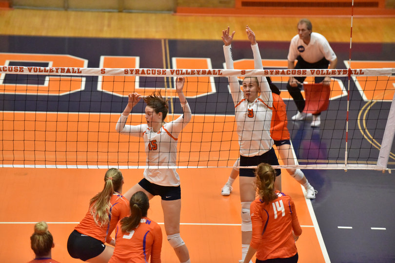 Height ruled the day as Syracuse's taller players ran Clemson in a 3-0 win. 