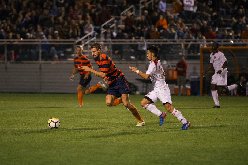 Sondre Norheim looked to create offense by sending in crosses. But most of the time, it ended up in the hands of Krapf.