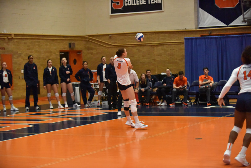 Gorelina added four digs to one of the most-involved Orange player's resumes on Friday.