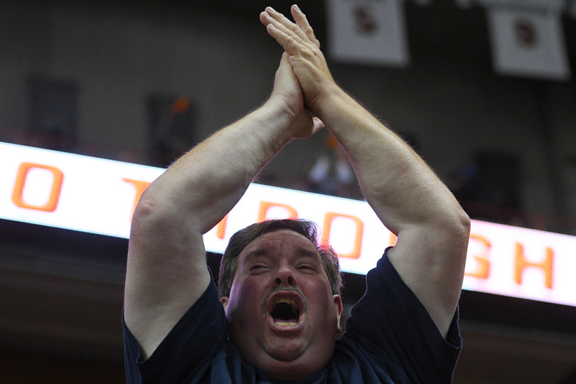 During a halftime interview, SU head coach Dino Babers hyped the Carrier Dome crowd, saying SU would need the crowd's support.