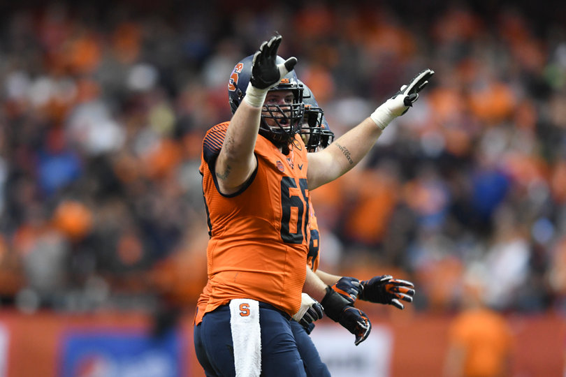 Syracuse's offensive line did just enough to get the Orange the win, but still allowed six sacks.