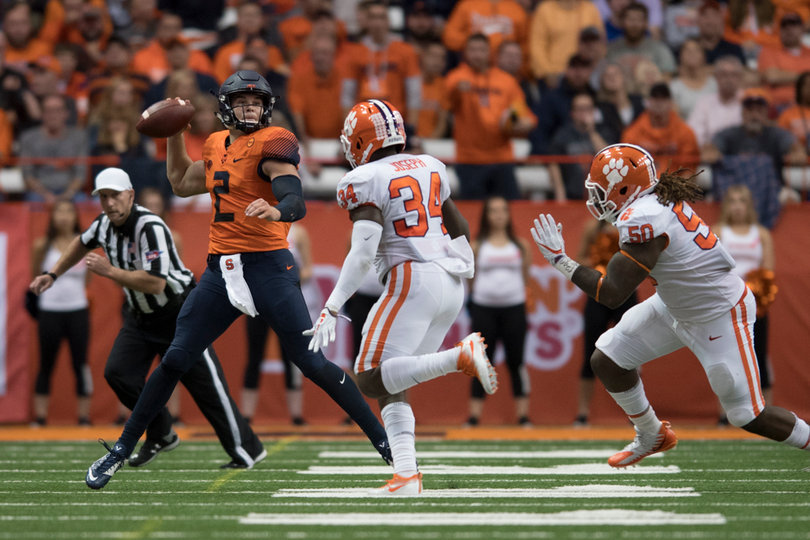 Quarterback Eric Dungey totaled 278 yards and slung three touchdowns.
