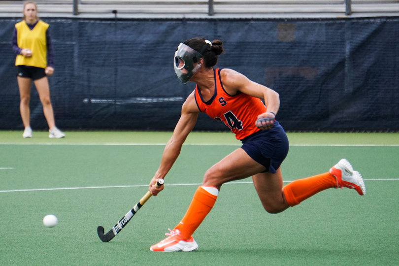 Laura Hurff overran a ball on the Cavaliers game-tying goal, leaving two-time national player of the year Tara Vittese open to shoot.