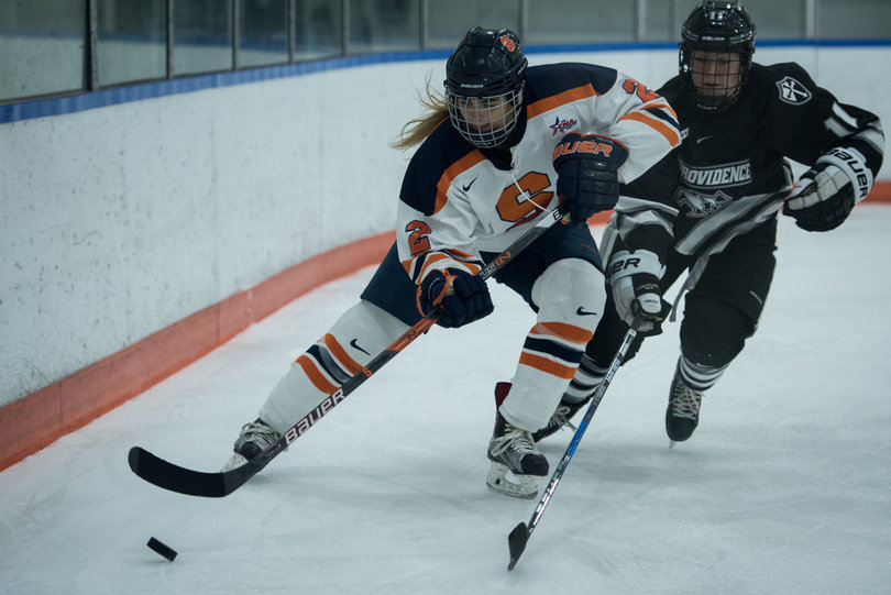 Logan Hicks lost one faceoff and took on penalty against the Friars. 