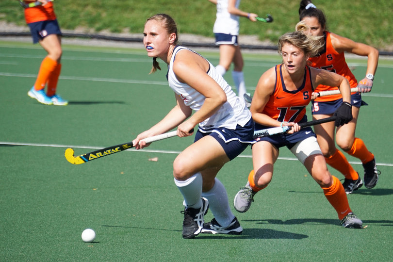 Emma Tufts (17) picked up an assist against the Dragons.