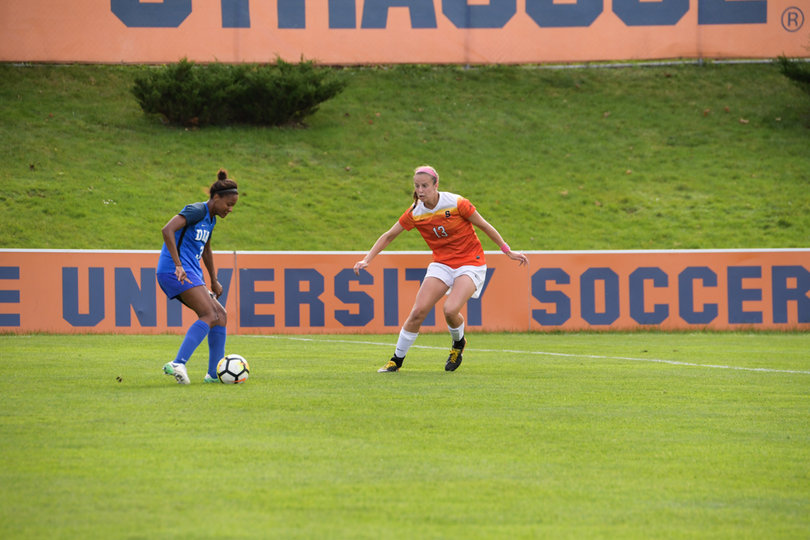 Freshman defender Shannon Aviza has two shots on the season and garnered none against Duke. 