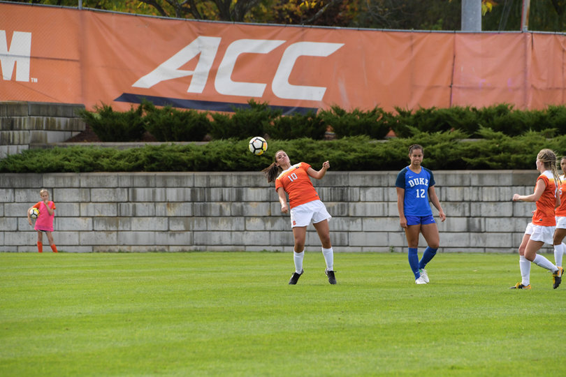 Defender Jessica Vigna has started all 17 games this season and recorded one assist. 