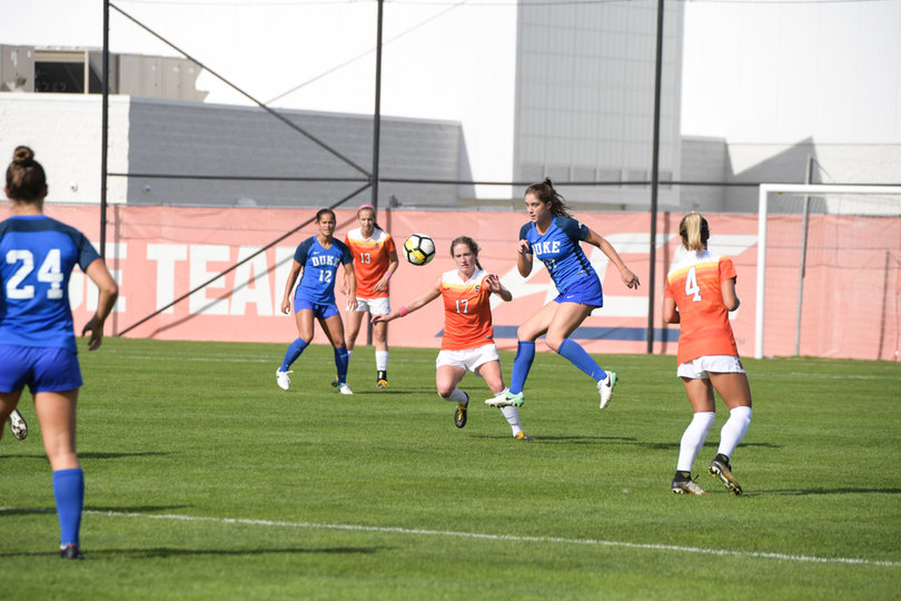 Duke outshot Syracuse 15 to five. 