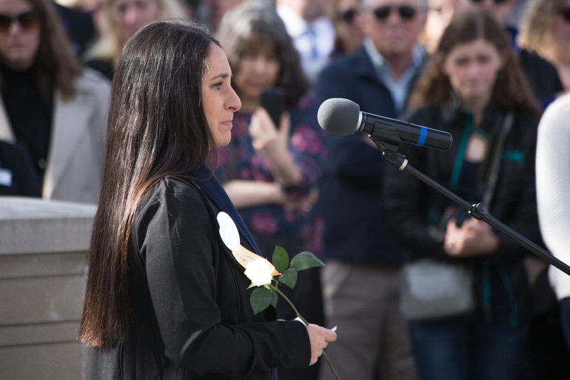 Elissa Candiotti shed tears as she spoke about the victim she represents, Mark Tobin. 