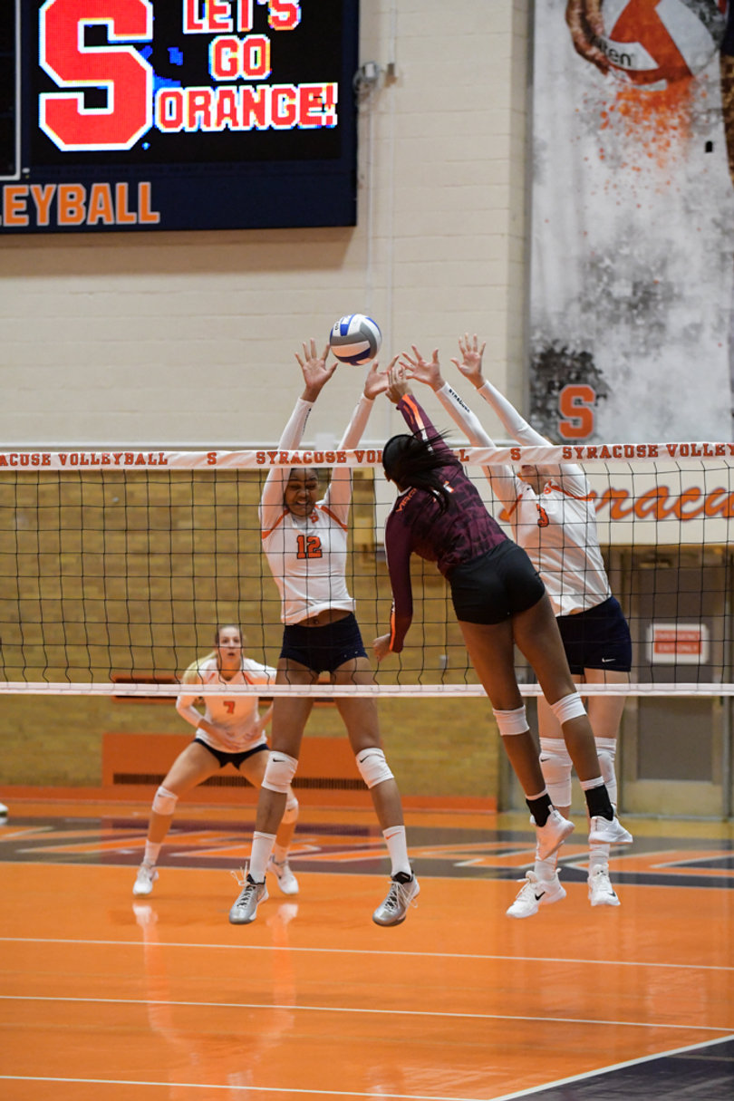 Amber Witherspoon's all-around showing guided SU past VT.