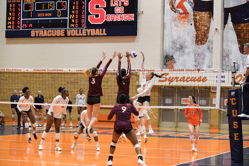 Anastasiya Gorelina led all players with 14 kills.