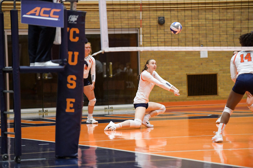 Gorelina picked up eight digs in the win.