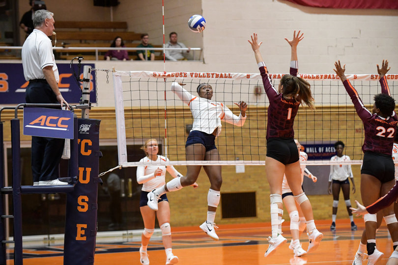 Syracuse unleashed at the net in what was ultimately an easy win.