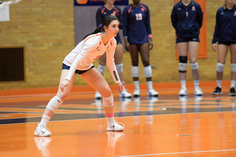 Sand also led SU in digs with eight.